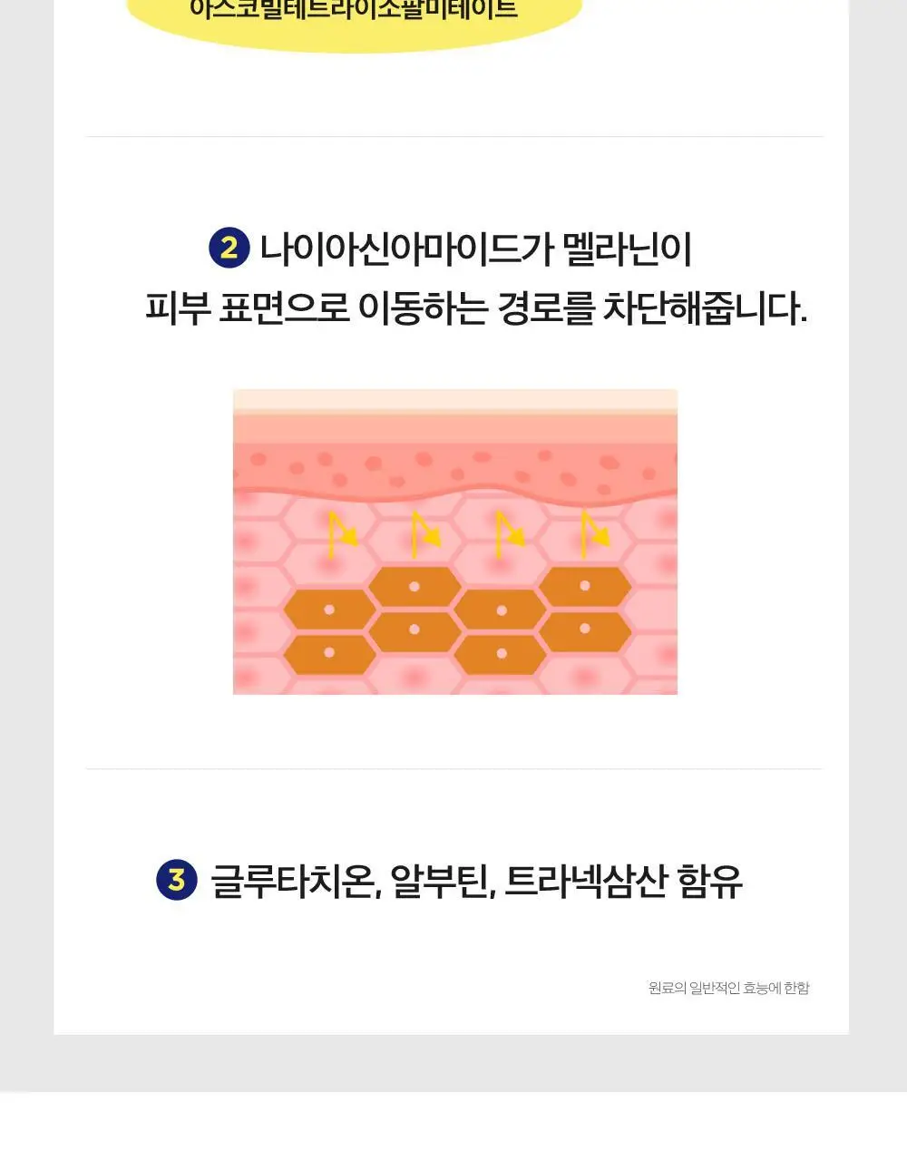 [붙이는고순도비타민C] CKD 비타씨테카 기미잡티샷 마스크 3종 택1 상세페이지 14